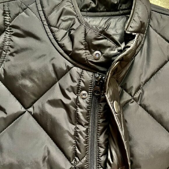 Gap Men's Black Quilted Snap & Zipper Front Vest Size XXL Layer Grandpacore - Picture 2 of 11